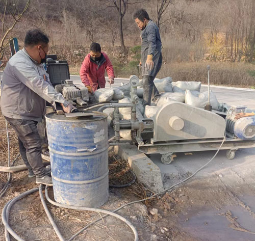 合水路面下沉注浆